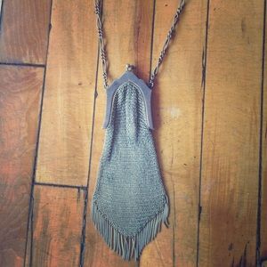 Vintage sterling silver miniature purse